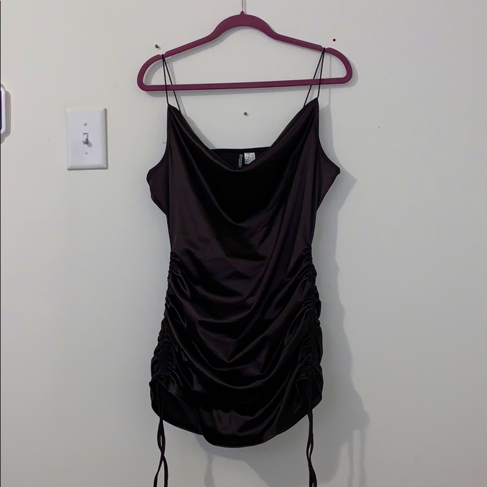 NWT H&M ruched cowl slip dress